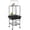 Gray 754, variant on PawHut Bird Stand with Wheels, Wood Parrot Perch Stand with Stainless Steel Bowls, Pull-Out Tray, Ladder & Toy Hanger for Indoor Outdoor Small Parrots, Dark Gray