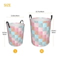 thumbnail image 5 of LNWH Laundry Basket, Triangle Geometry Pattern Foldable Laundry Hamper With Handles Waterproof, Small Size, 5 of 8