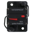 thumbnail image 1 of Milisten 12V~36V Circuit Breaker Fuse Inverter for Auto Truck RV Marine Trailer Manual Restoration Waterproof Power Circuit Breaker (80A), 1 of 5