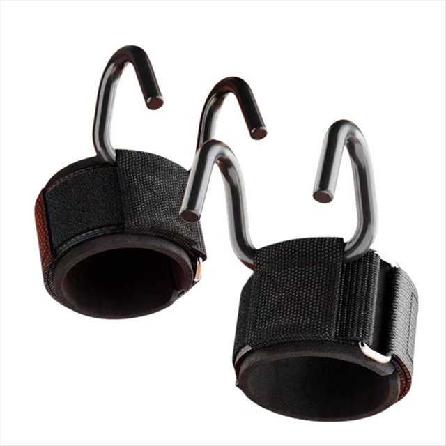 2PC Fitness Power Hook Pull-Ups & Hard Pull Training Anti-Fall Helper Injury-Free Palm Support Training Equipment