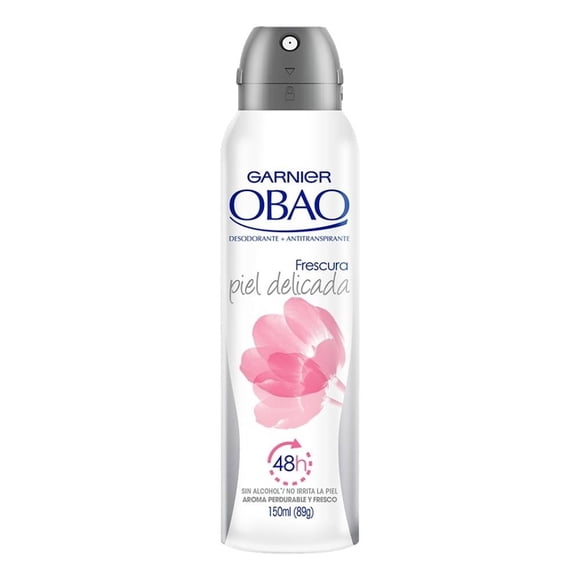 Desodorante antitranspirante Garnier Obao frescura piel delicada para dama en spray 150 ml