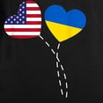 thumbnail image 3 of CafePress - Loving USA Ukraine Flag Heart Long Sleeve T Shirt - Women's Long Sleeve Graphic Tee Casual Fit, 3 of 4