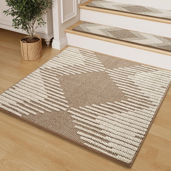 Alfombra PADOOR 3D antideslizante autoadhesiva para escalones de escalera 79 x 79 cm
