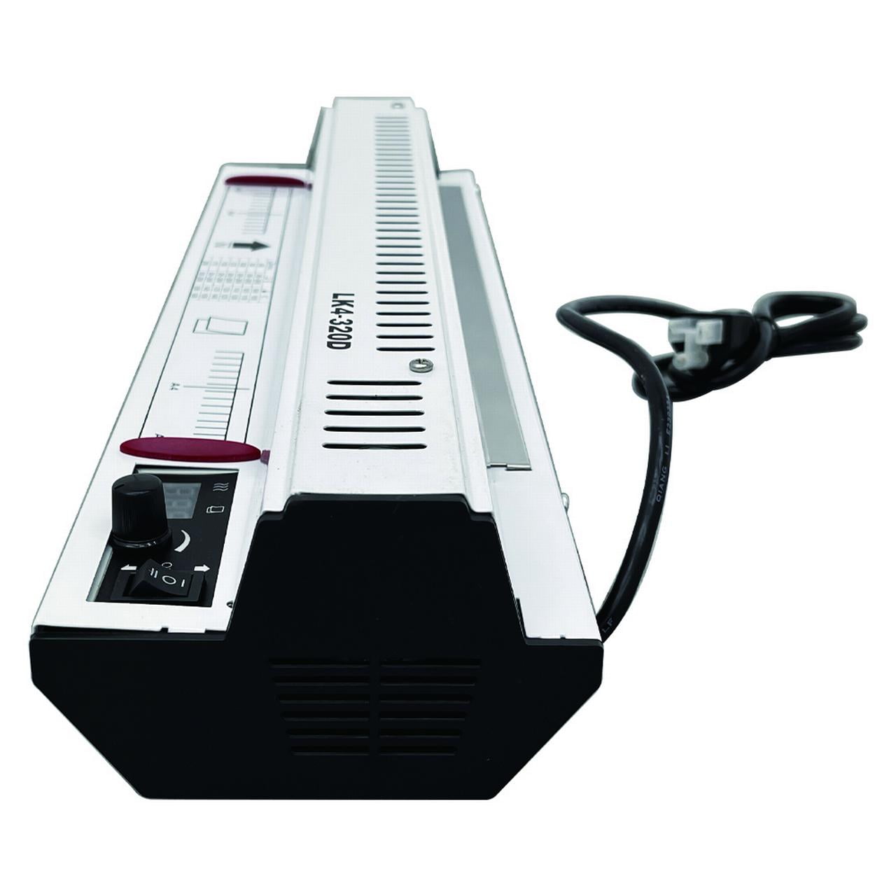 12.6" Width All Metal Thermal Laminating Machine 4 Rollers Hot Cold Laminator 110V