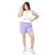 thumbnail image 4 of Short clasico de lino Roman Fashion /Tallas Extras, 0136 (Lila) lila 40, 4 of 5