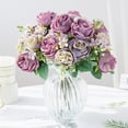 thumbnail image 5 of Mosey Artificial Bouquet Fresh-Looking  Proposal Wedding Bridal Bouquet Decorative Graceful for Garden, 5 of 7