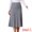 Light Grey, variant on Women's Pleated High Waist A Line Knit Midi Skirt S Light Grey