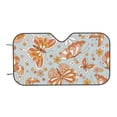 thumbnail image 7 of Balery Retro Floral Butterfly Windshield Sun Shade, Car Front Window Sunshade Cover ,Automotive Interior Portected Blocks Uv Rays For Car Pickup Truck Suv Accessories- Medium, 7 of 7