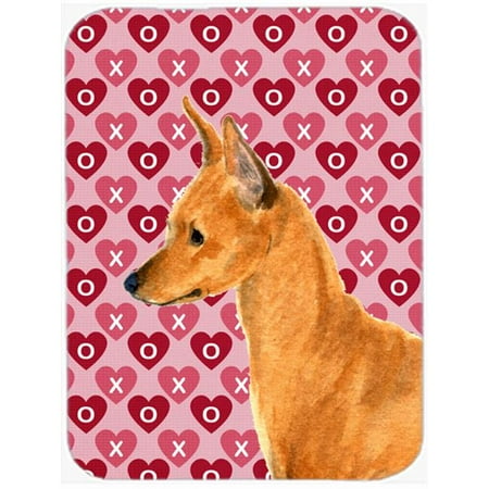 

Min Pin Hearts Love & Valentines Day Portrait Glass Cutting Board- Large
