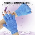 thumbnail image 5 of EvridWear Exfoliating Bath Gloves for Shower, Spa, Massage and Body Scrubs (Fingerless, 1 Pair Moderate), 5 of 9