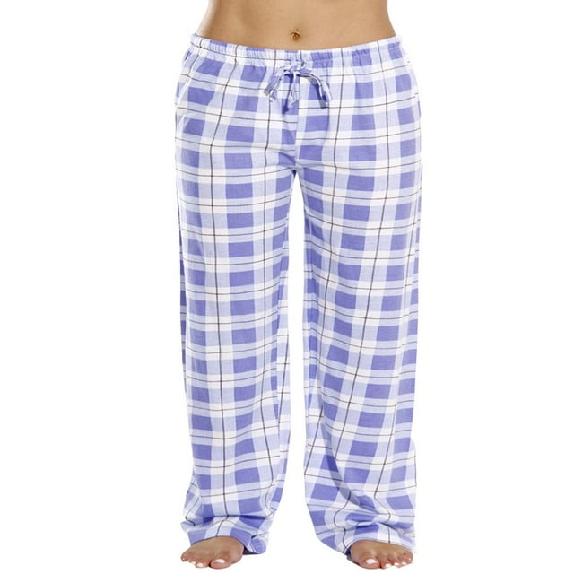 Pantalon de Pyjama à Carreaux pour Femmes, Vêtement de Nuit, Cordon de Serrage, Coton, Bas Amples