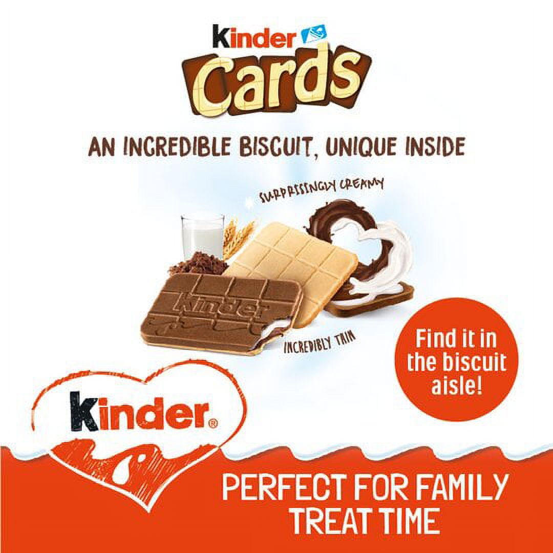  kinder cards chocolate wafers (30 pack of 2) : Grocery