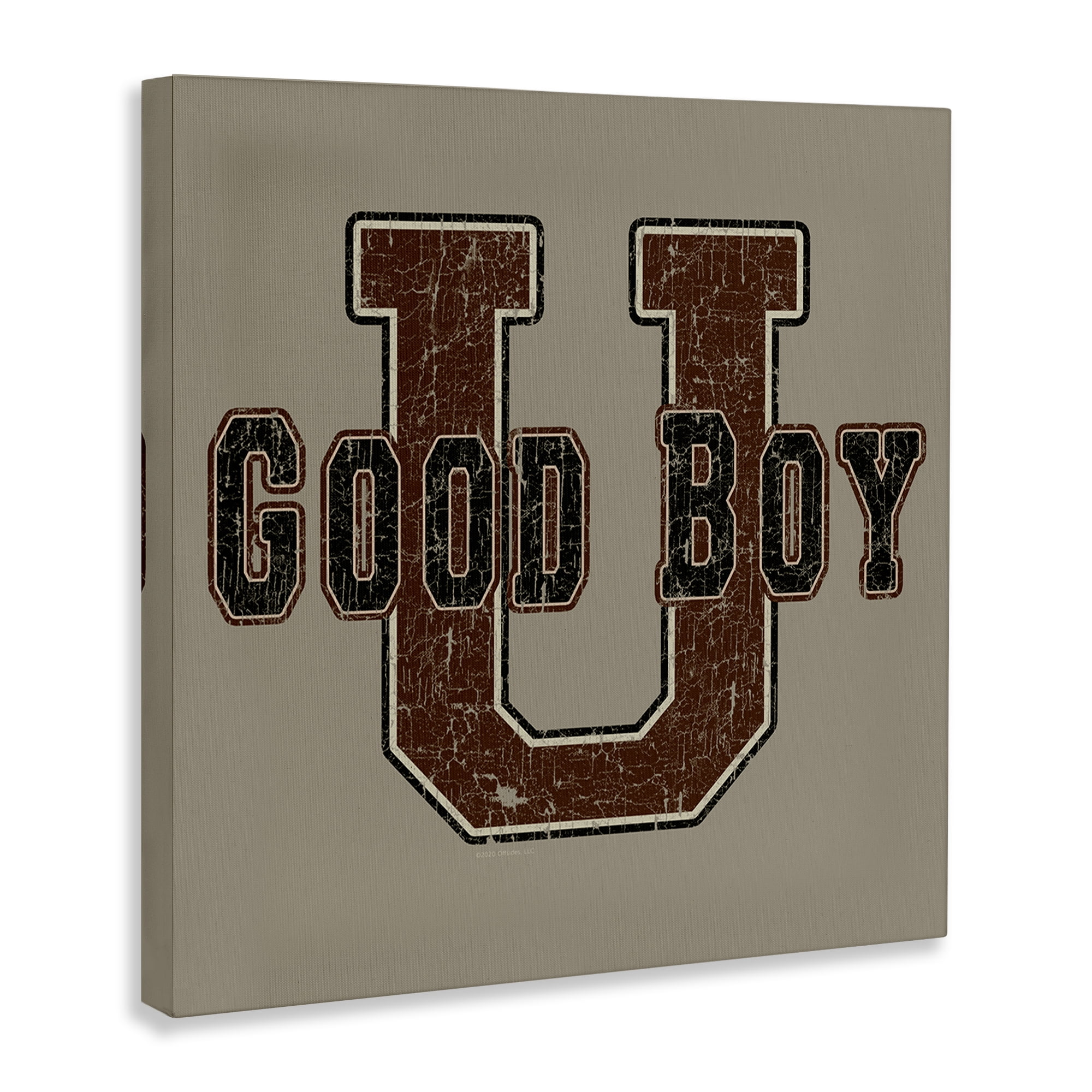 Stupell Industries Good Boy U Vintage Novelty & Humor Painting Wrapped Canvas Art Print Wall Art, 24 x 24