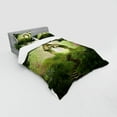 thumbnail image 3 of Ambesonne Antique Bedding Set 3 Pcs, Fantasy Door in Forest View, Twin, Pale Green and Green, 3 of 3