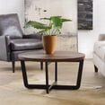 thumbnail image 4 of Pemberly Row Modern / Contemporary 35" Round Copper Top Coffee Table, 4 of 4