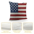 thumbnail image 4 of Shiartex 4th of July Patriotic Pillow Covers, American Flag Decorative Throw Pillowcase Independence Day Stars and Stripes Outdoor Cushion Cover for Sofa Couch Living Room Bed Decor White, 4 of 5
