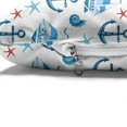 thumbnail image 4 of Marine Pet Bed, Sea Travel Elements Anchor Starfish Sailboat Seashell Nautical Marine Lifestyle, Chew Resistant Pad for Dogs and Cats Cushion with Removable Cover, 24" x 39", Sky Blue, by Ambesonne, 4 of 4