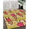 thumbnail image 3 of Ahgly Company Tapis d'Aire Rectangulaire Transitionnel Brun Acajou pour Intérieur, Lavable à la Machine, 5 Pieds x 8 Pieds, 3 of 7