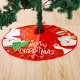 thumbnail image 2 of 36 Inch Christmas Tree Skirt, Merry Christmas Tree Ornament for Xmas Holiday New Year Party Home Decoration, 2 of 6