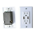 thumbnail image 2 of RV Designer S850 Dual AC Outlet with Cover & 2 USB Charging Ports - White, 2 of 3