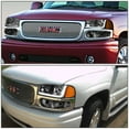 thumbnail image 6 of Nuvision for 01-07 GMC Sierra Yukon Denali LED DRL Black Amber Headlights Bumper Lamps, 6 of 9