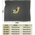 thumbnail image 3 of Quinnipiac University Logo Fleece Blanket, Very Soft Microfiber Flannel Blanket for Couch Warm and Cozy for All Seasons, 3 of 6