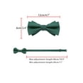 thumbnail image 3 of CORBATA DE LAZO PREATADA PARA HOMBRES INSPIRE CHIC DE COLOR SÓLIDO CAPAS PARA FIESTAS Y BODAS VERDE OSCURO, 3 of 4