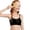 Black, variant on Wireless Sports Bra for Cropped Training Vest Lightweight Comfort Padded Underwear Support Beige One Size