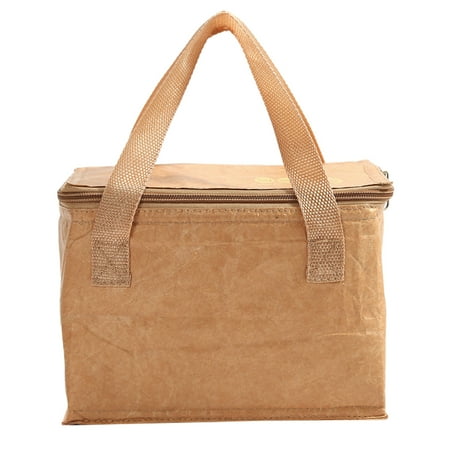 

1Pc Portable Waterproof Lightweight Picnic Bag for Picnic (Cubic Style Brown)