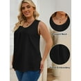 thumbnail image 5 of Oryer Womens Plus Size Tank Tops Loose Fit Tunic Blouses Sleeveless Tops, 5 of 6