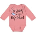 thumbnail image 3 of Inktastic Heart New Big Sister Girls Long Sleeve Baby Bodysuit, 3 of 5