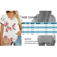 thumbnail image 6 of MOSHU V-Neck T-shirts for Women Petal Sleeve Tunic Tops Summer Casual Womens Shirts, 6 of 8