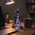 thumbnail image 5 of Halloween Witch Statue 6" Resin Gothic Figurines Bookshelf Desktop Decor Ornament, 5 of 7