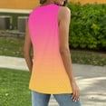 thumbnail image 4 of ZQGJB Womens Ombre Tank Tops Eyelet Loose Casual Tie Dye Gradient Color Summer Lace Tops Loose Fit Crew Neck Basic Sleeveless Shirts Trendy 2025 Hot Pink XL, 4 of 6