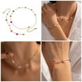thumbnail image 2 of Crystal Floral Jewelry Colorful Flower Necklace Valentine's Day Gift Stylish Accessory for Everyday Wear, 2 of 8