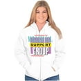 thumbnail image 4 of Retro 90s Millennial Support Group Zip Up Hoodie Men's Women's Brisco Brands S, 4 of 6