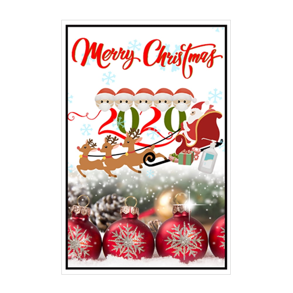 Details about   Window Decor Survivor Family Christmas Wall Sticker 2020 Santa Claus Decals 