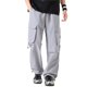 thumbnail image 3 of Ceisia Men's All-Season Cargo Pants - Gift Solid Casual Multiple Pockets Outdoor Straight Leg Fitness Trousers, 3 of 6