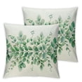 thumbnail image 2 of Nawypu Spring Lumbar Pillow Covers Set of 2 Eucalyptus Leaf Green Grey Leaves Seasonal Decorative Throw Pillow Covers Indoor Cushion Cover Bedroom Living Room Couch Sofa Bed, 2 of 6