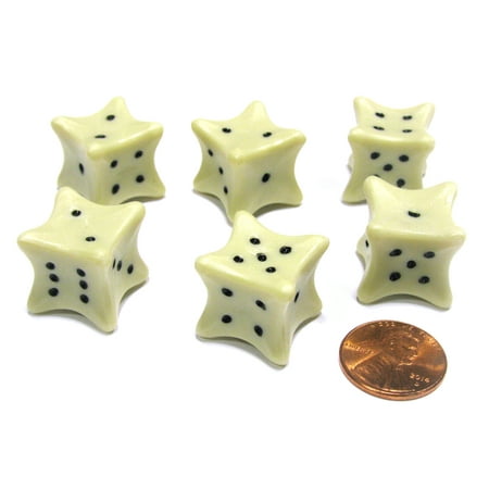 Koplow Games Set of 6 Six D6 6 Sided 18mm Bone Dice - RPG D&D Board Game Roll Dem Bones (Best Paid Rpg Games For Android)