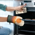 thumbnail image 2 of Mountain Landscape Kitchen Oven Mitt and Pot Holder Sets 2 Pcs for Baking, Cooking and Grilling, Heat Resistant Up To 392 °F, 2 of 7