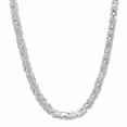 thumbnail image 3 of 3.3mm Solid .925 Sterling Silver Flat Byzantine Chain Necklace, 22 inches, 3 of 7