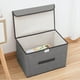 thumbnail image 5 of Cajones Organizadores 4piezas,Caja De Almacenamiento Plegable,Closet Organizador de Ropa de Tela Plegables con Tapas, 5 of 8