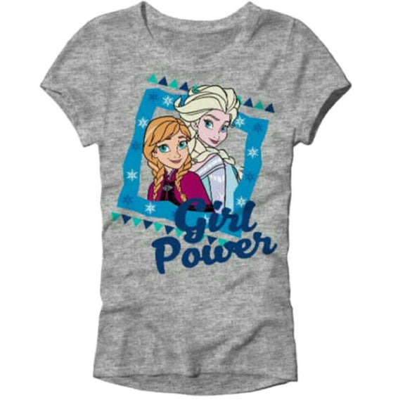 Disney Frozen 2 Anna and Elsa Girl Power Little Girl's T-Shirt - Size 6-6X