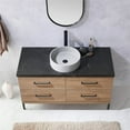 thumbnail image 5 of Trento 48" Single Concrete Sink Bath Vanity in North American Oak with Mirror, 5 of 11
