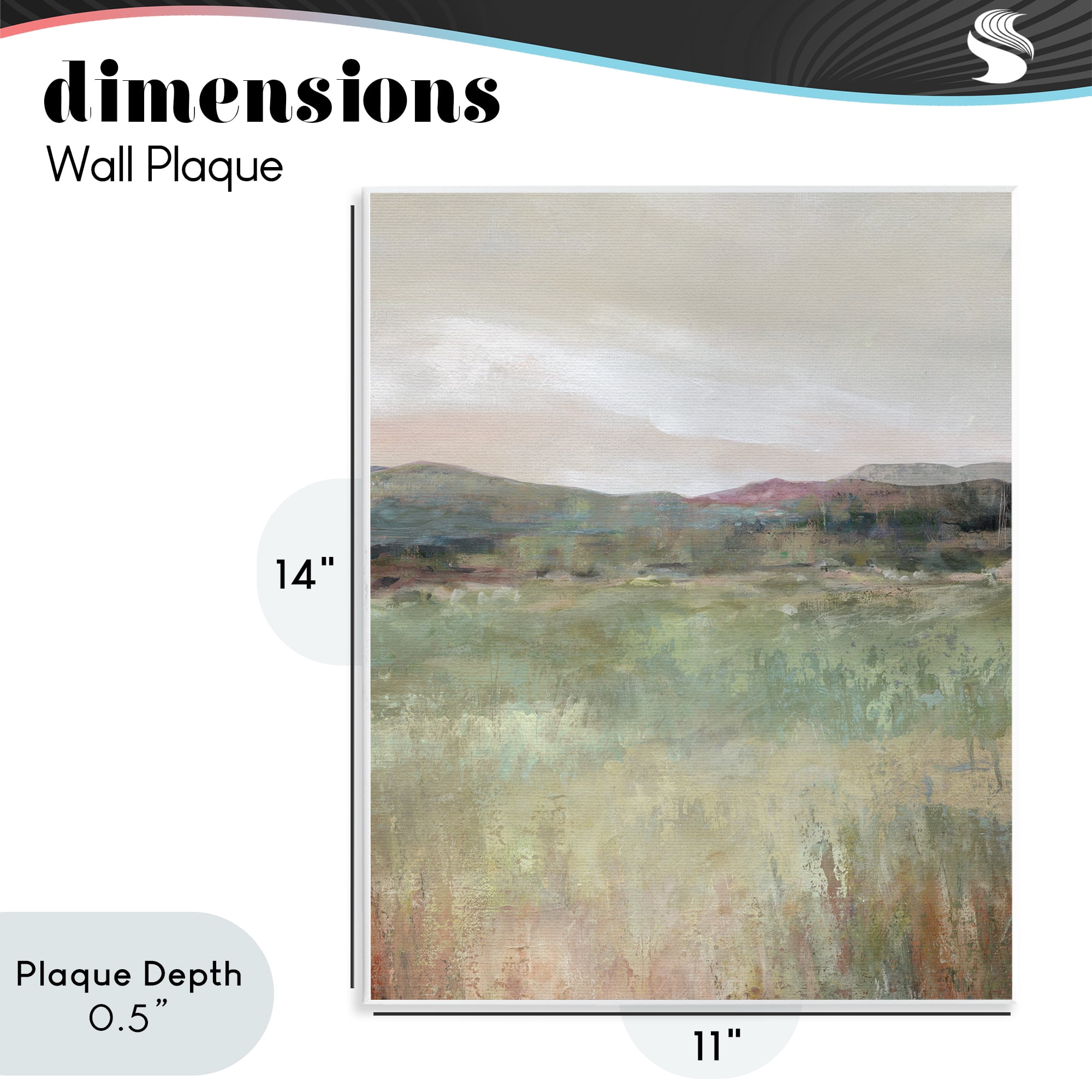 Stupell Industries Abstract Glimpse of Spring Wall Plaque Art, design by Carol Robinson