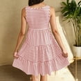 thumbnail image 5 of Fmbrln Womens Summer Trendy Striped Dress Casual Sleeveless Flowy Mini Dress Beach Vacation Sundress for Women 2025, 5 of 6