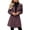 Hot Pink, variant on Chiccall Women's Lapel Wool‑Blend Trench Coat, Long‑Sleeve Button‑Down Mid‑Length Outerwear, Casual Fall Winter Fashion Overcoat for Women