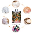 thumbnail image 6 of Yayeee 2 Pack Qtip Holder Bathroom Cotton Swab Canister with Lid Clear Dispenser Set, Vibrant Oranges, 6 of 6