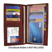 Plastic Card Inserts Photo Holders Clear Plastic Inserts Pocket Business Card Organizer for Bifold, Trifold, Hipster, Checkbook Sets of 2